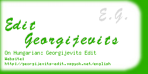 edit georgijevits business card